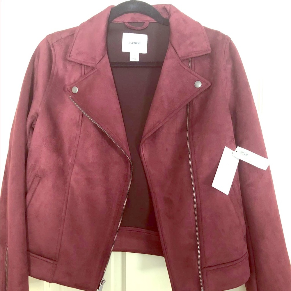 Old Navy Suede Moto Jacket- NWT